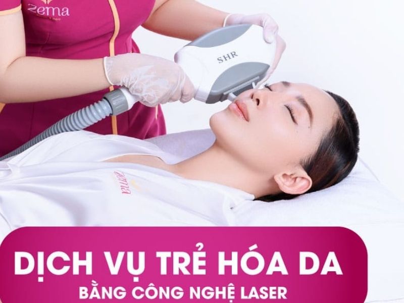 Dịch vụ laser trẻ hoá sáng mịn da tại Zema đang rất được yêu thích