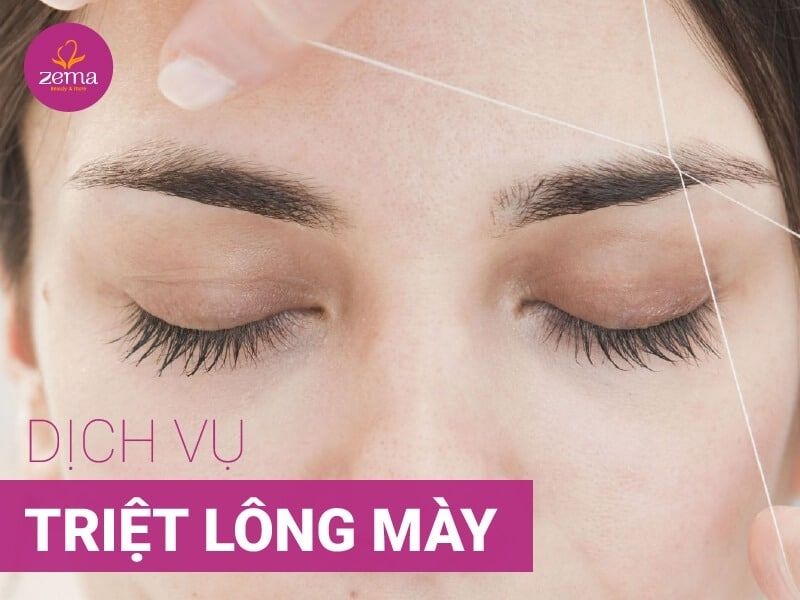 Dịch Vụ Triệt Lông Mày An Toàn Hiệu Quả Nhanh Chóng Tại Zema Spa